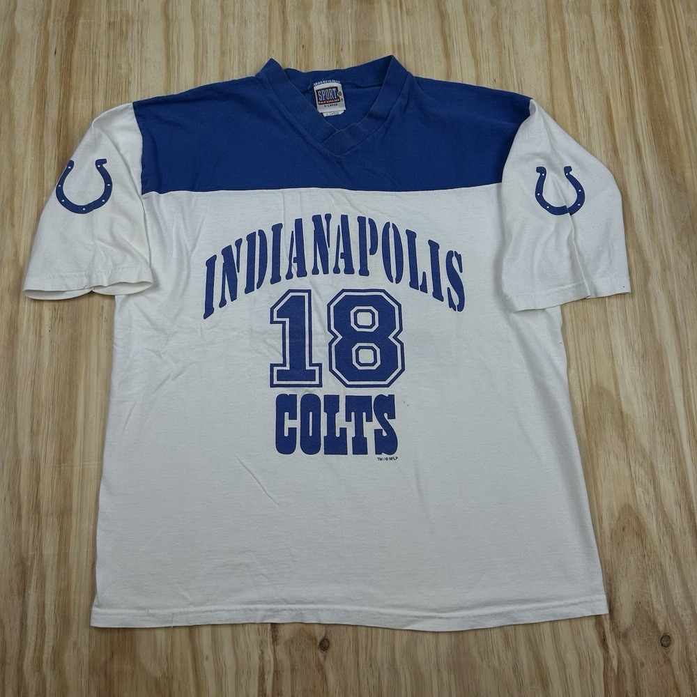 Vintage Peyton Manning #18 Indianapolis Colts Jersey Shirt Y2K Size‎ XL T Shirt